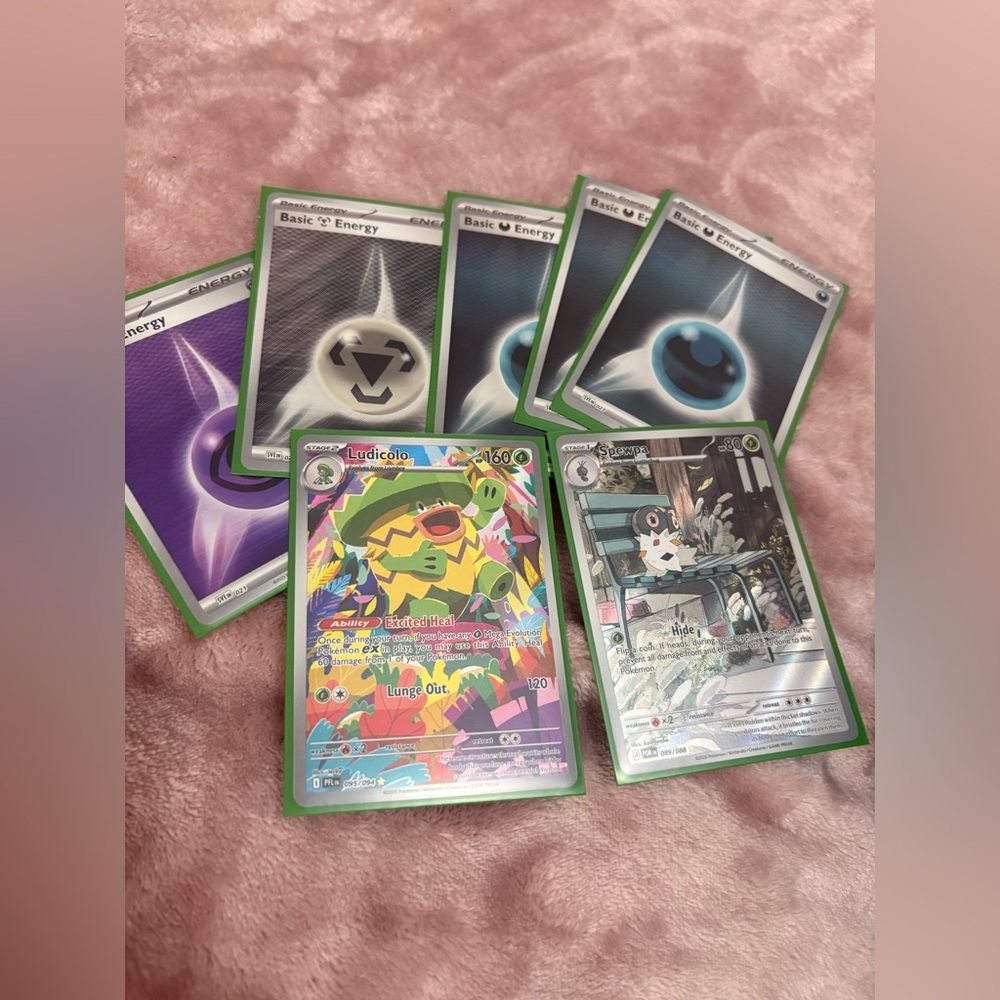 Pokemon cards 2 secret rares and shiny energy cards
